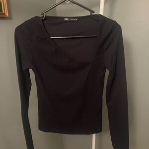 ZARA asymmetrical long sleeve women’s